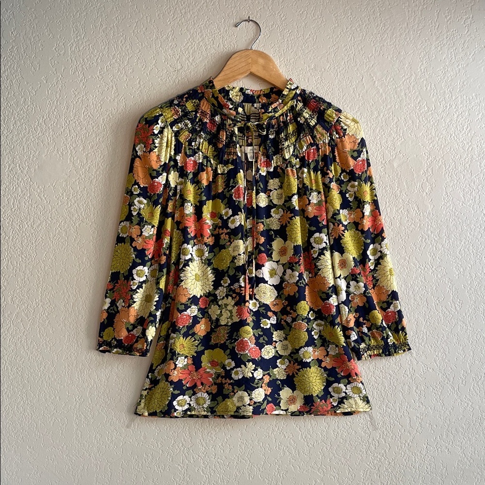 Anthropology Odille Floral Print Women's Top